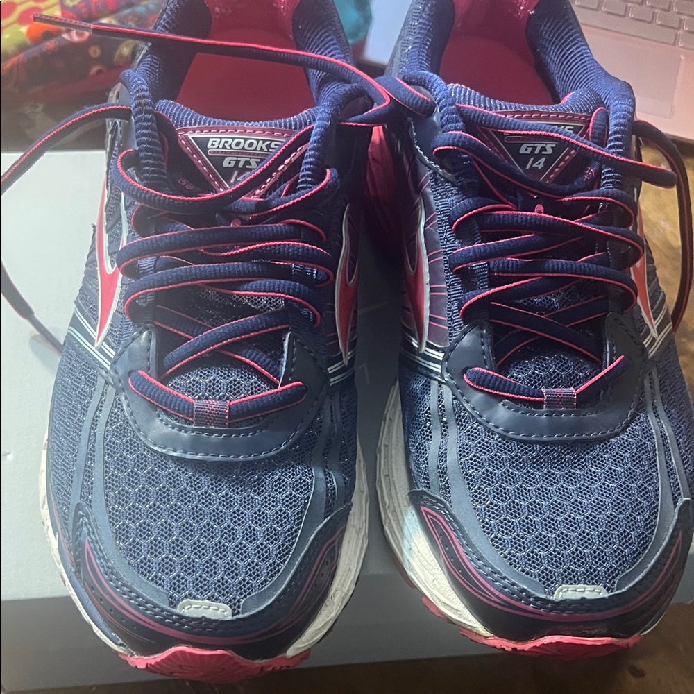 Brooks GT-14 Sneakers - Navy and Magenta